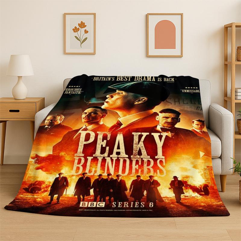 Classic P-Peaky Blinders Tommy Shelby Soft Flannel Throw Blanket,Cozy Blanket for Bed,Couch,Sofa,Bedroom,Living Room,Picnic kid