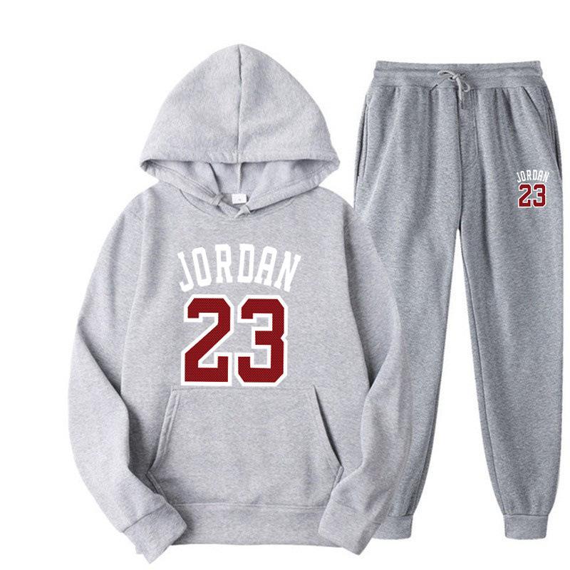 Trendy Hoodie With Velvet Men Women Loose Set