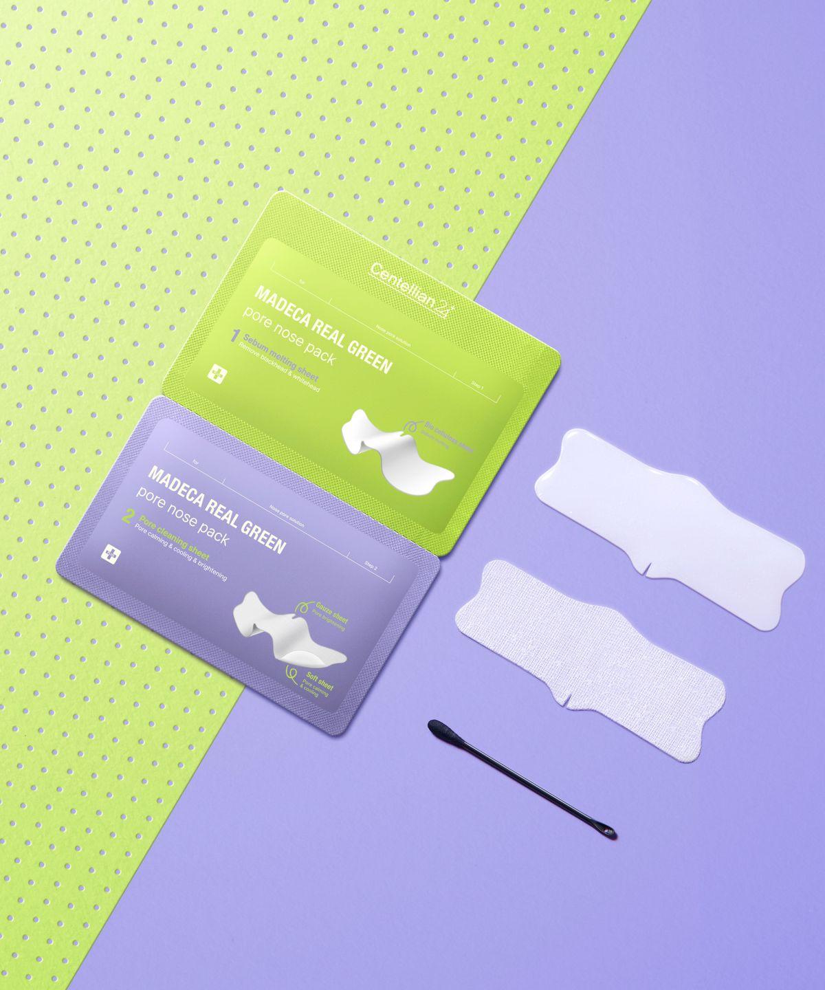 [Smooth Pore Nose Pack] Madeca Real Green Pore Nose Pack (5 Sheets)