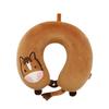 Cuscino per il collo a forma di U in memory foam con cartone animato di pony e fodera morbida elasticizzata per adulti