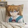 Asuka Langley Soryu Asuka Anime Girl Pillow Case Pattern Printed Pillowcase For Living Room Sofa Cushion Cover