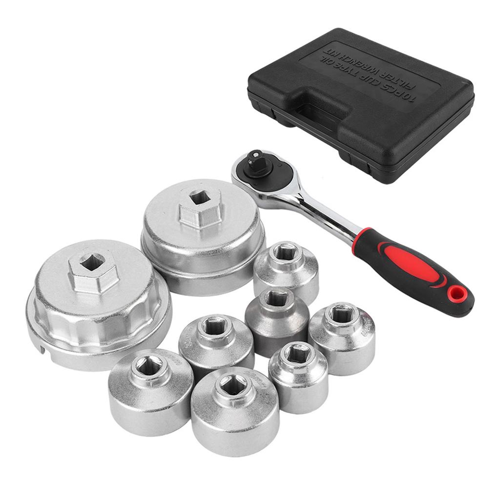 10PcsSet Universal Oil Filter Wrench Cap Socket Remover