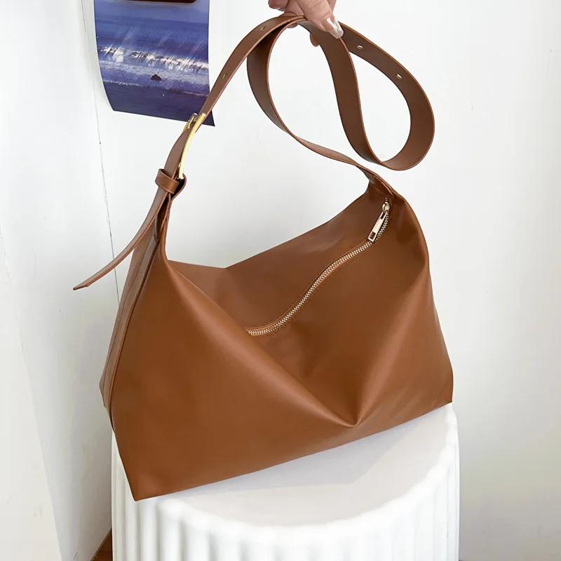 Vintage Pillow Design PU Leather Boston Handbag For Women Casual Large Capacity Shoulder Crossbody Bags Fashion Shopper Totes