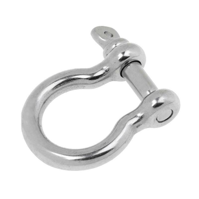 2Pcs Boat 304 Stainless Steel 4mm Ring Bow Anchor Shackle Chain Rigging Captive Pin For Yacht/Canoe/Speedboat Accessories