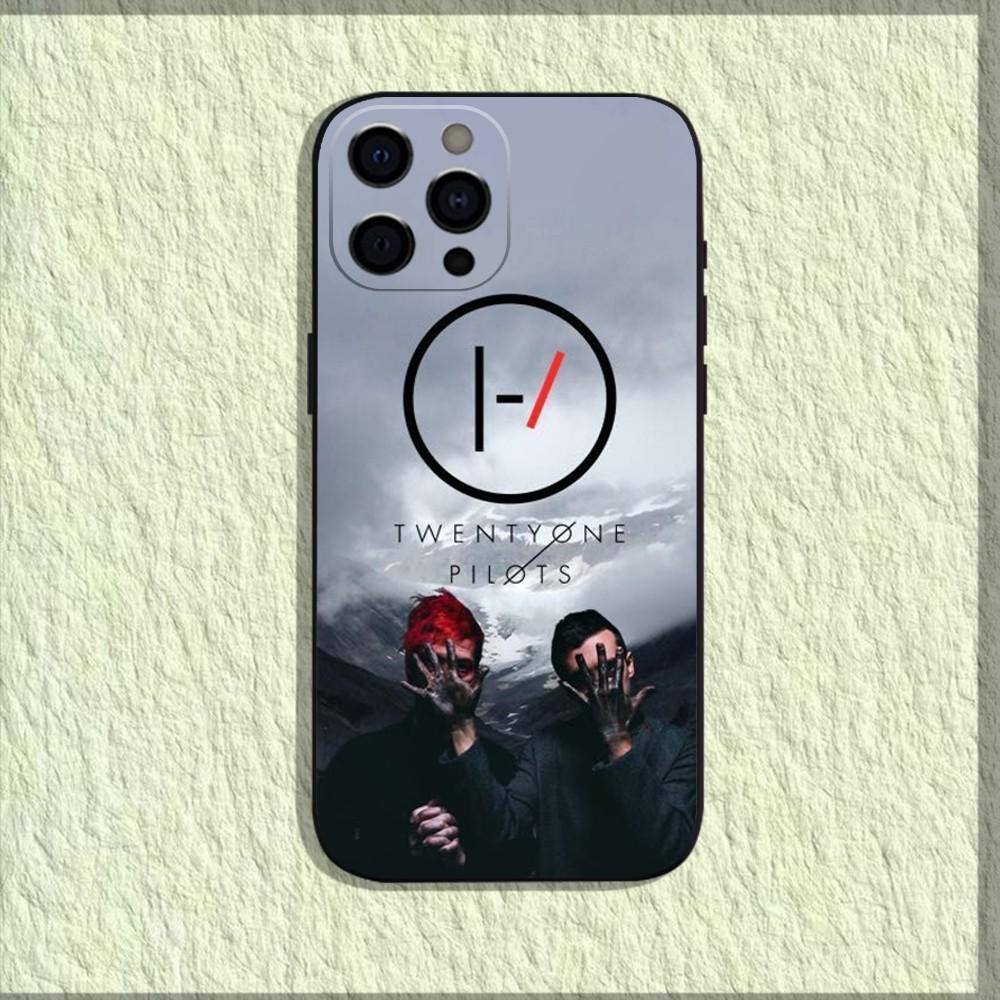 

T-Twenty O-One Pilots Phone Case For iPhone 16,15,14,13,12,11,Pro,X,XS,Max,XR,Plus,Mini Soft Black Cover iPhone15promax