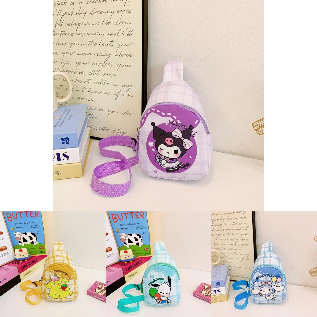 Cute Cartoon Children's Backpack For Girls With Kt Cat And Melody Print Lightweight Design