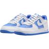 Nike Air Force 1 Anti Slip Wear Resistant Low Top Kids' Skateboarding Shoes White Blue Sneakers HV0936-100