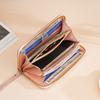 New Fashion Women Long Wallet Large Capacity Multiple Card Slots Zippered Purse Business Handbag Card Holder Wallet Coin Bag