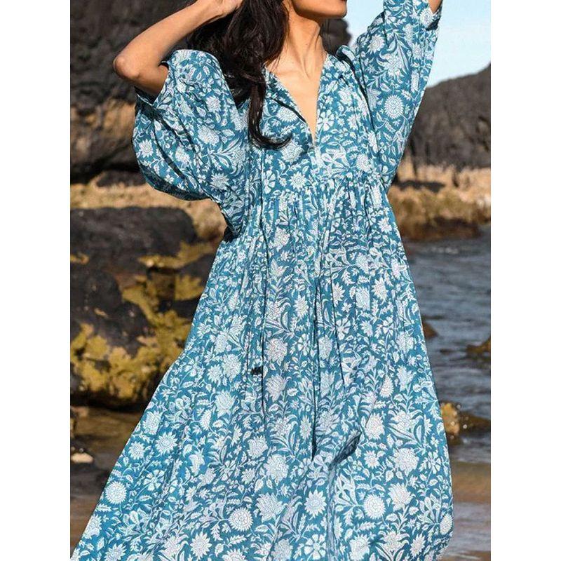 Floral Fashion Printed Dress for Women Floral Fashion Print Dress Women