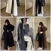 Autumn Winter Women Button Long Sleeve Knitted Long Cardigan Coats Lady Baggy Knitwear Sweater