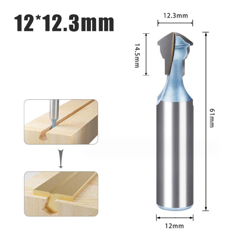 1/2inch 12mm Shank Woodworking Slotting Cutter Woodworking Milling Cutter Straightener Rod Slot Router bit