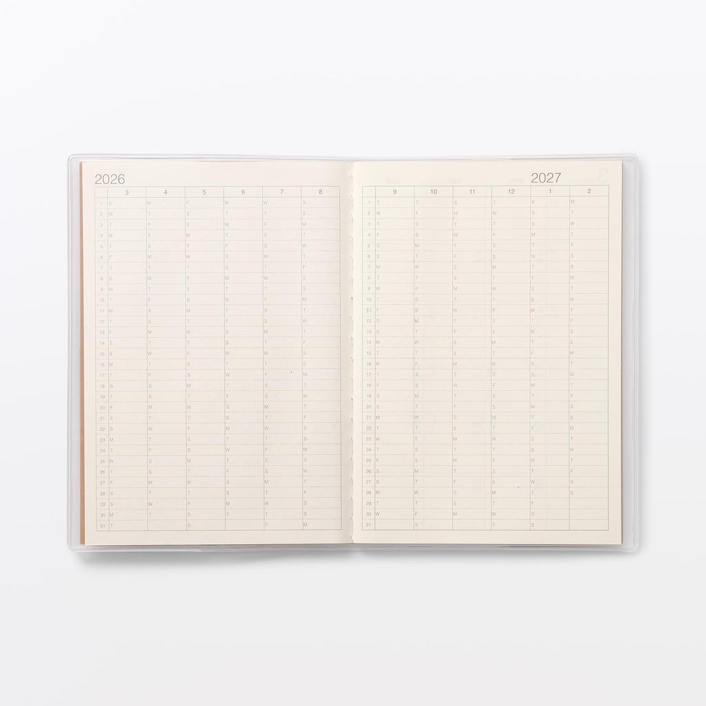 MUJI Monthly Planner Starting on March A6 76418733 Mondays, 2026, Size,