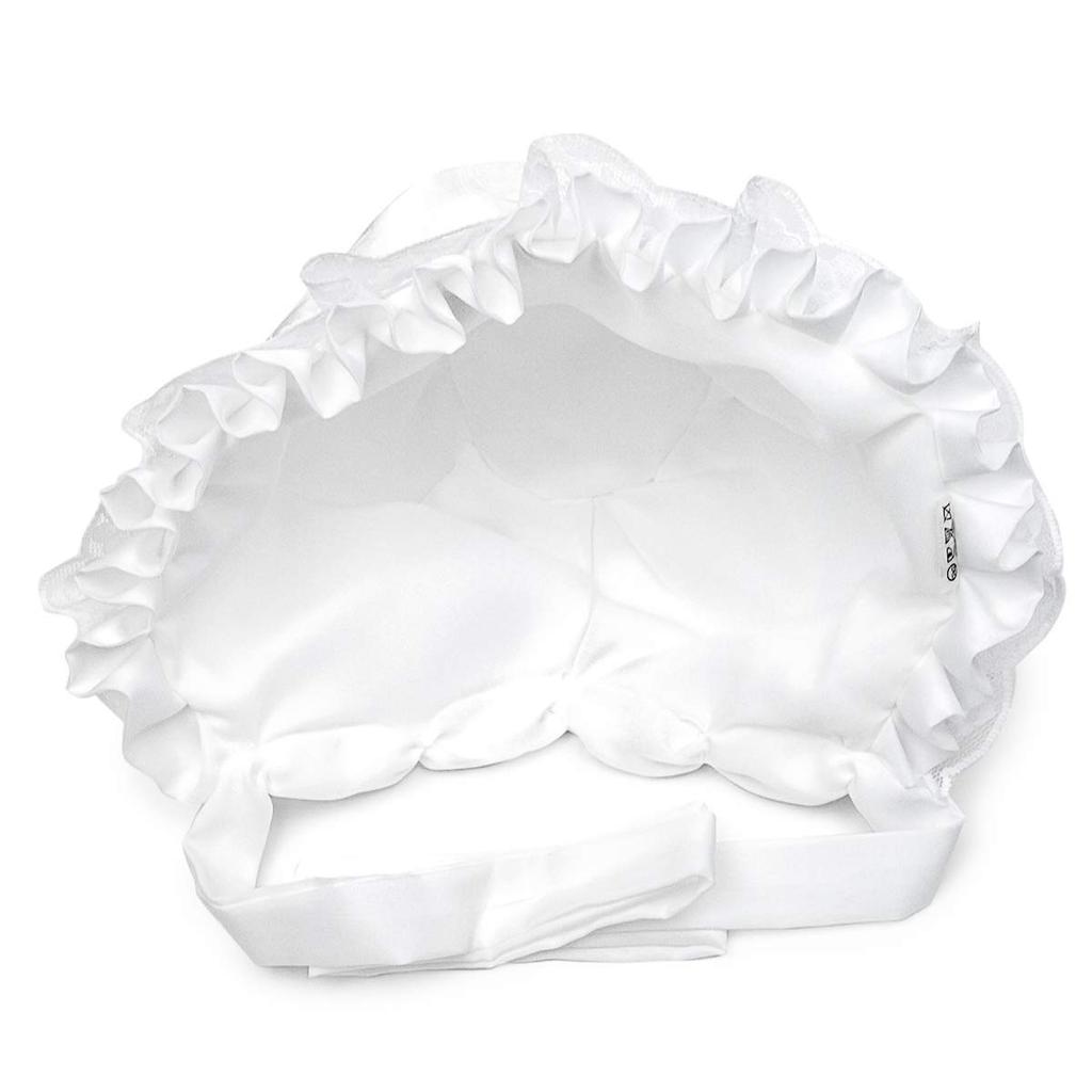 Food made in set for shrine visit baby [Kyoetsu] set, Japan, 2-piece (hat, bib), (white)