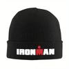 New Crazy Endurance Race Triathlon Logo Knitted Hat Beanie Winter Hats Warm Fashion Cap For Unisex Women Gifts
