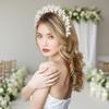 Bridal Headpiece Alloy Leaf Crown Bride Leaves Shape Alloy Hairband Bridal Fashion Accessories