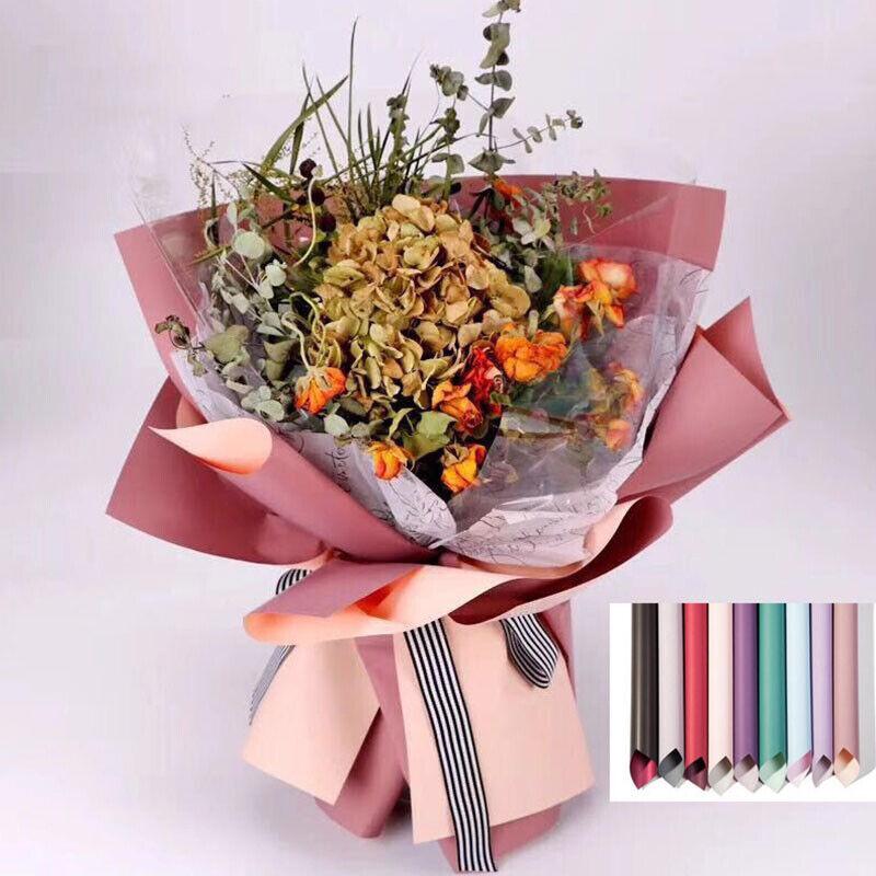 20Pcs Waterproof Flower Gift Wrapping Paper Florist Bouquet Packaging DIY Decor