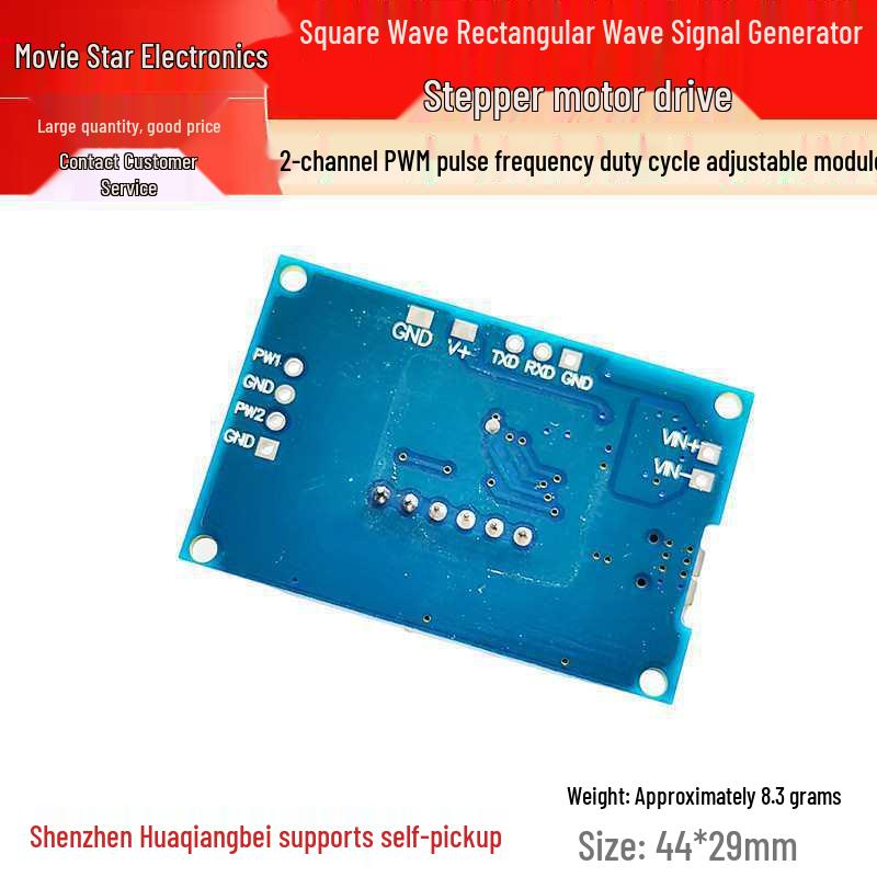 PWM Frequency & Duty Cycle Adjustable Signal Generator for Stepper Motors