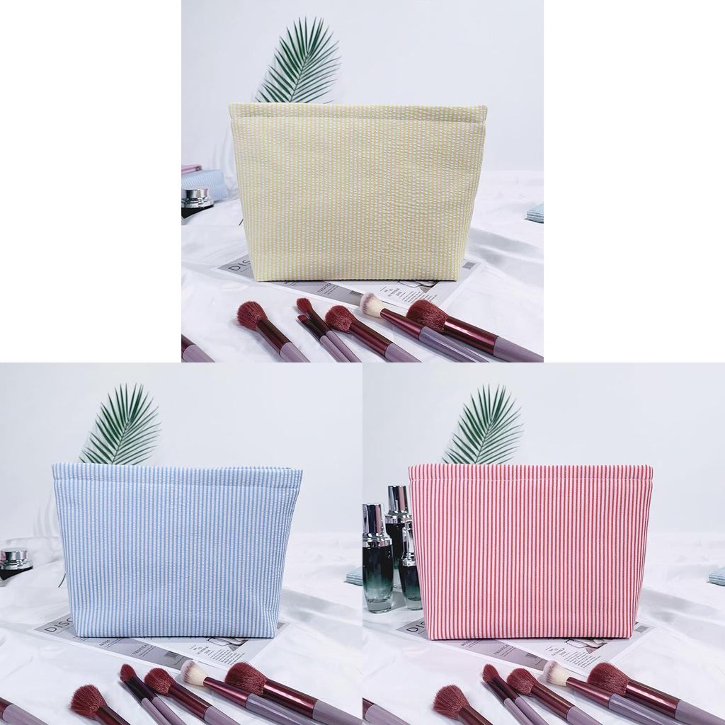 Boho Embroidered Travel Makeup Bag With Breathable Polyester For Daily Use