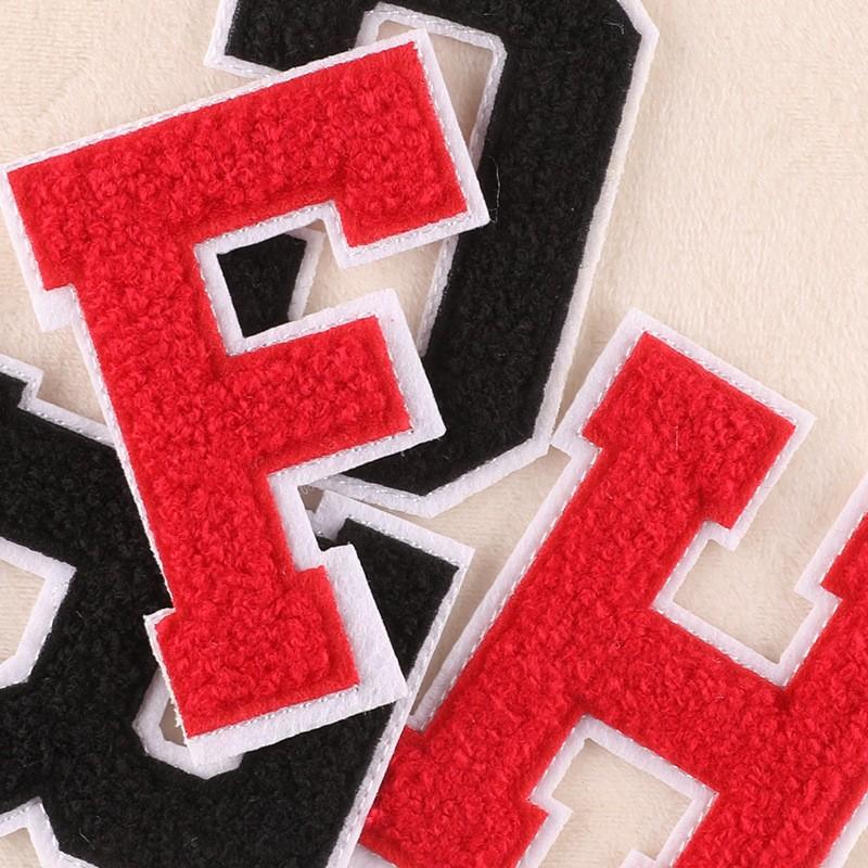 Computer Embroidery Label Cartoon English Alphabet Patch Sticker Towel Embroidery Cloth Label Patch Accessories Chenier Embroidery Cloth Sticker