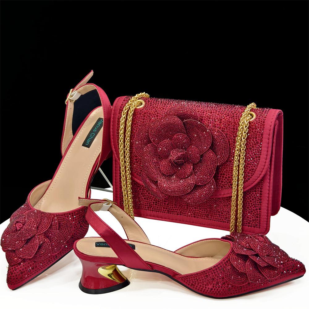 Women`s Black & Gold Pointed High