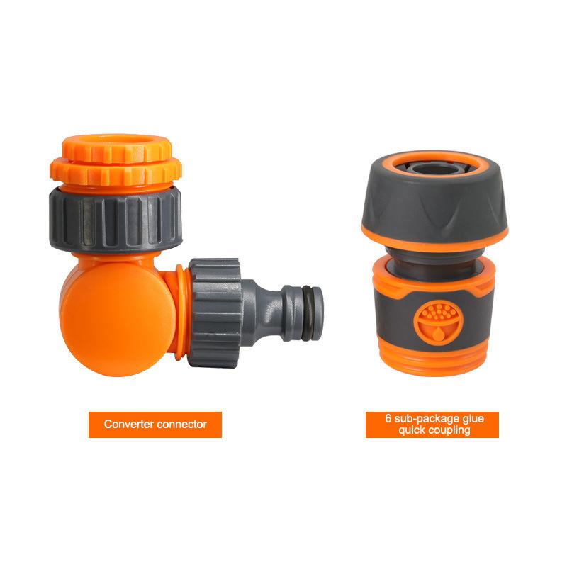 Gartenschlauchverbinder, 1/2 Zoll Wasserhahnadapter, Kunststoff Schnellkupplung Klickverschluss für Bewässerung