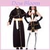 Costume de prêtre élégant M-xl pour adultes Tissu confortable en mélange de coton Pour les fêtes