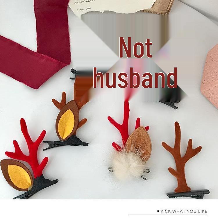 Cute Reindeer Christmas Hair Clip for Girls and Babies