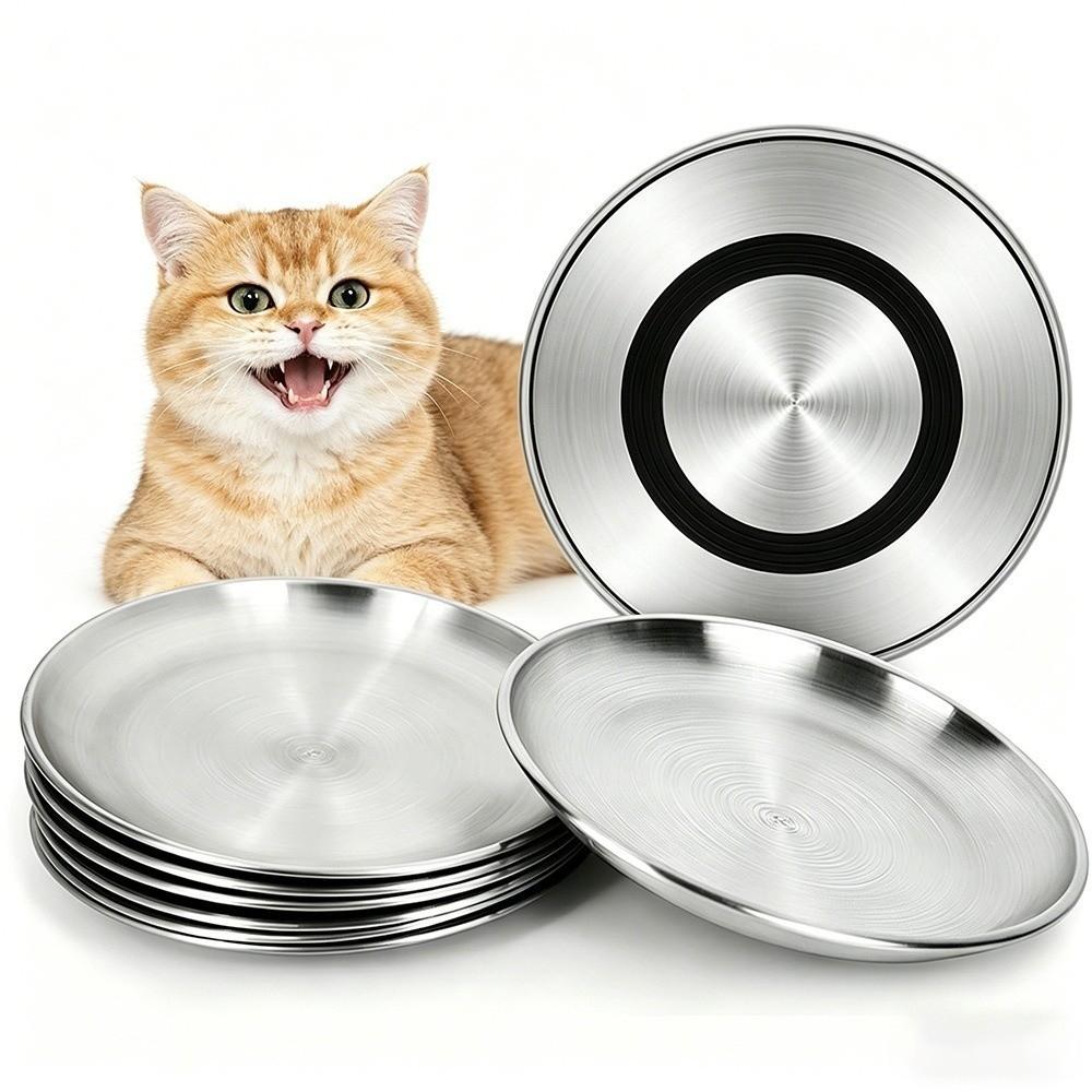 Wide Shallow Cat Drinking Bowl Large Capacity Cat Water Bowls Puppy Feeding