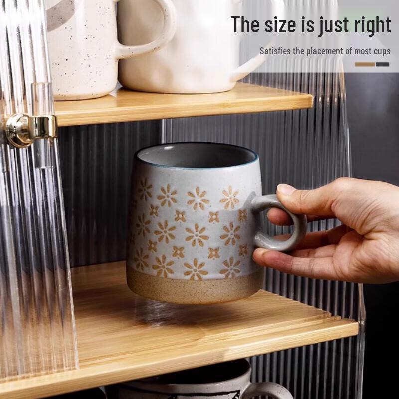 Modern Dustproof Kitchen Cup Storage Rack