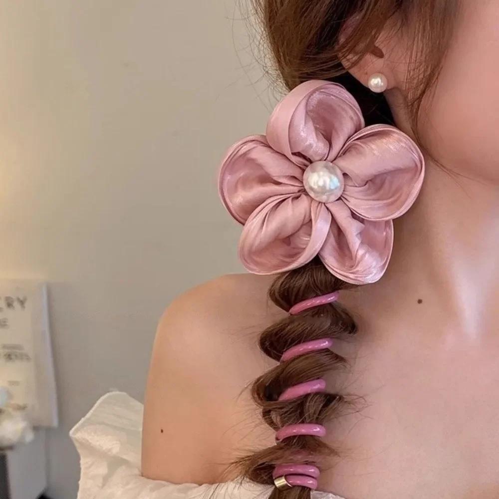 Sommerliche Atmosphäre, Blumen-Zopf, Gerade Telefonleitung, Haarschleife, Neues High-End-Haarstyling-Werkzeug für Damen
