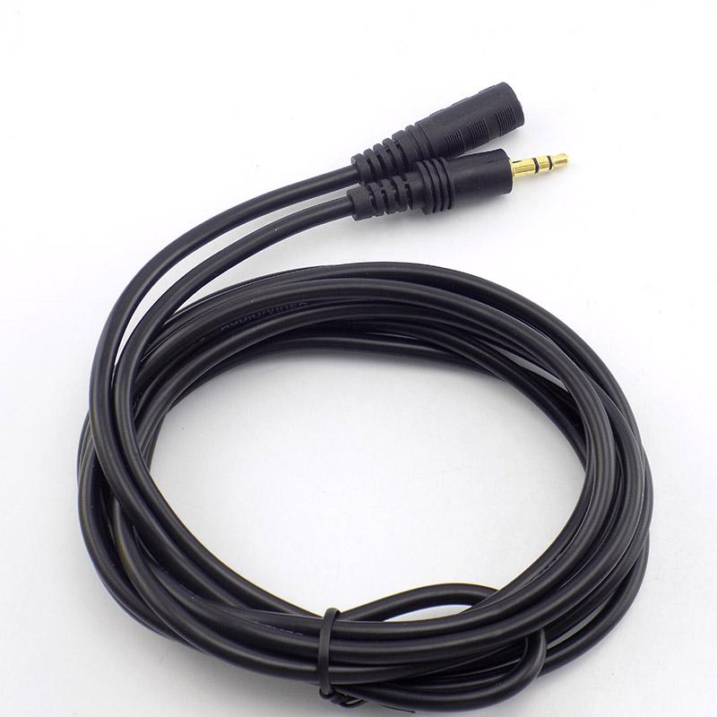 1.5/3/5/10M 3.5mm Stereo Male to Female Audio Extension Cable Cord for Headphone TV Computer Laptop MP3/MP4 Earphone E3Good product