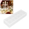 Rectangular Floral Centerpiece Clear Acrylic Flower Vase for Dining Table Wedding Party Home
