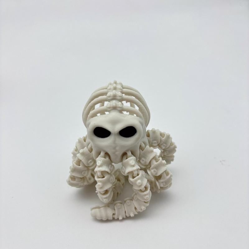3D Printing Skulls, Skulls, Octopus Statues, Cthulhu Mythical Octopus Statues, Flexible and Movable, Home and Office Decoration