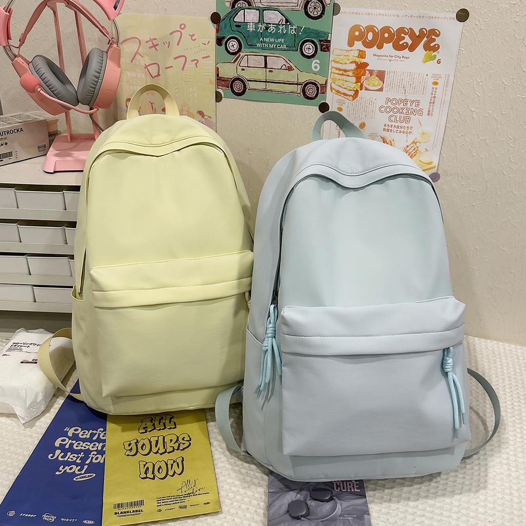 Schoolbag Korean version fashion junior high school college student schoolbag large capacity couple travel backpack printable Japanese backpack