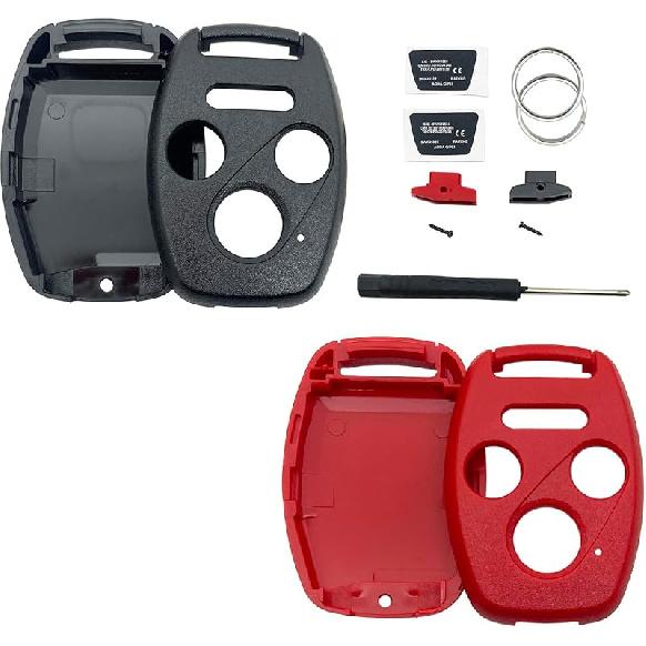 Replacement Key Fob Shell Keyless Entry Remote Car Key Fob Cover Case Fits for Honda 2003-2012 Accord / 2006-2013 Civic EX / 2009-2015 Pilot