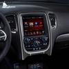 Real Carbon Fiber Sticker For Dodge Durango 2014-2020 Central Control Panel Navigation Car Cover Interior Trim Accessories