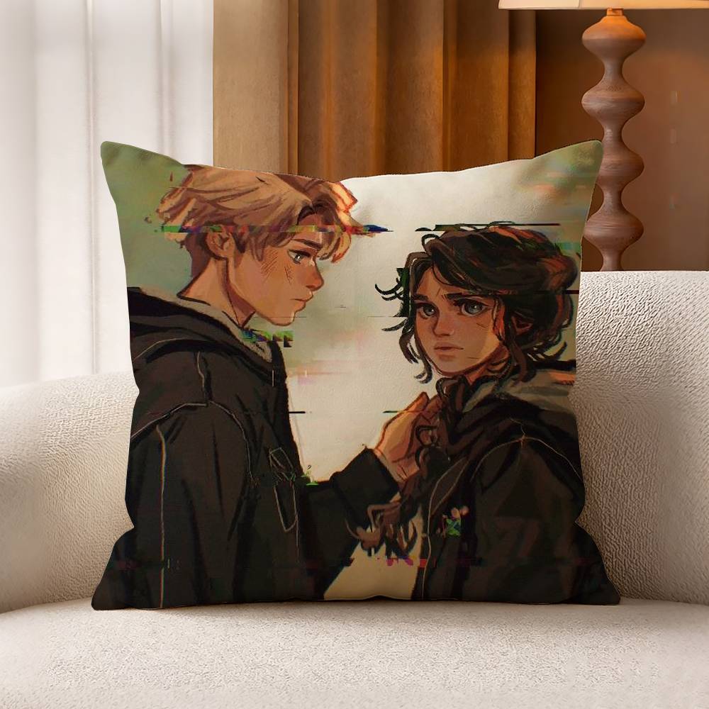 The HHunger GGames Pillow Case Pattern Printed Pillowcase For Living Room Sofa Cushion Cover
