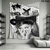 Ariana Grande Queen Wall Hanging Printed Fabric Blanket Decorative Tapestries for Bedroom Living Room Home Decor