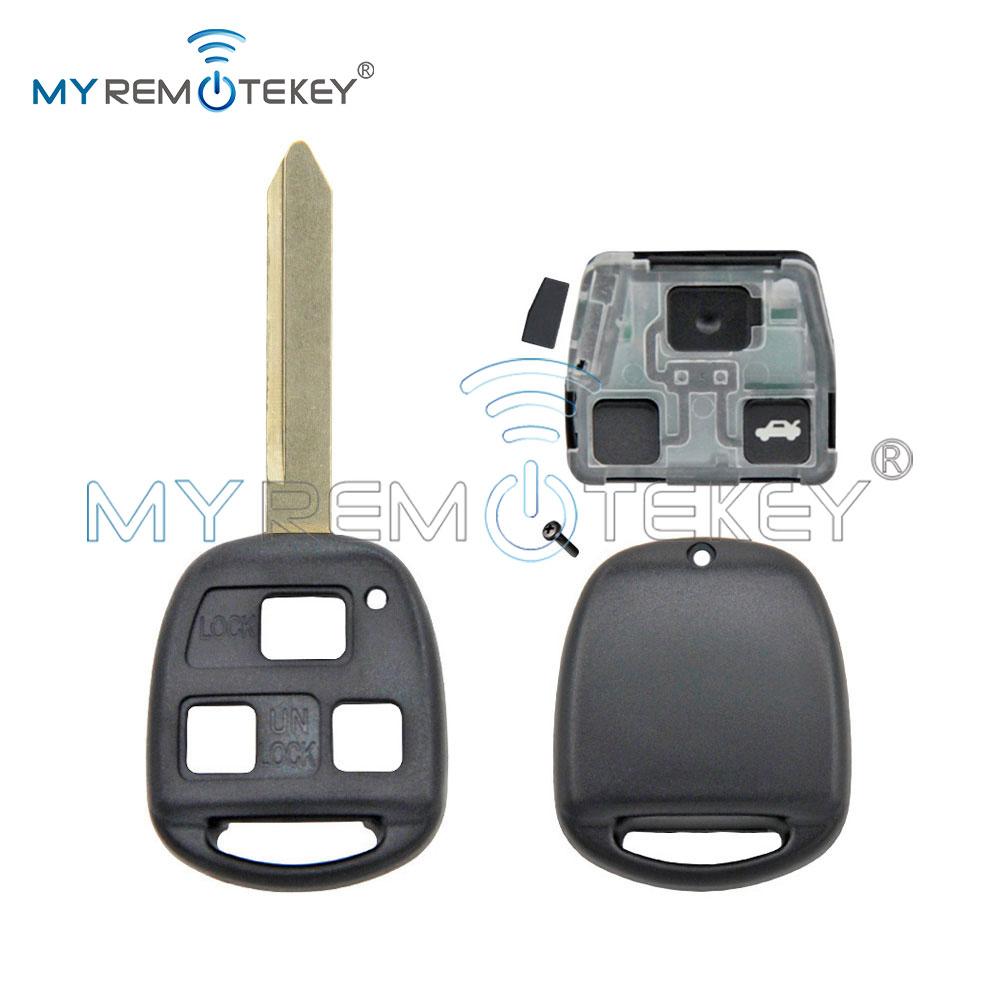 MYREMOTEKEY DENSO Car Remote Key Fob Control 736670-A TOY47 304/315/434 Mhz 3 Button PN 89071-05010 for Toyota Avensis 2004-2009