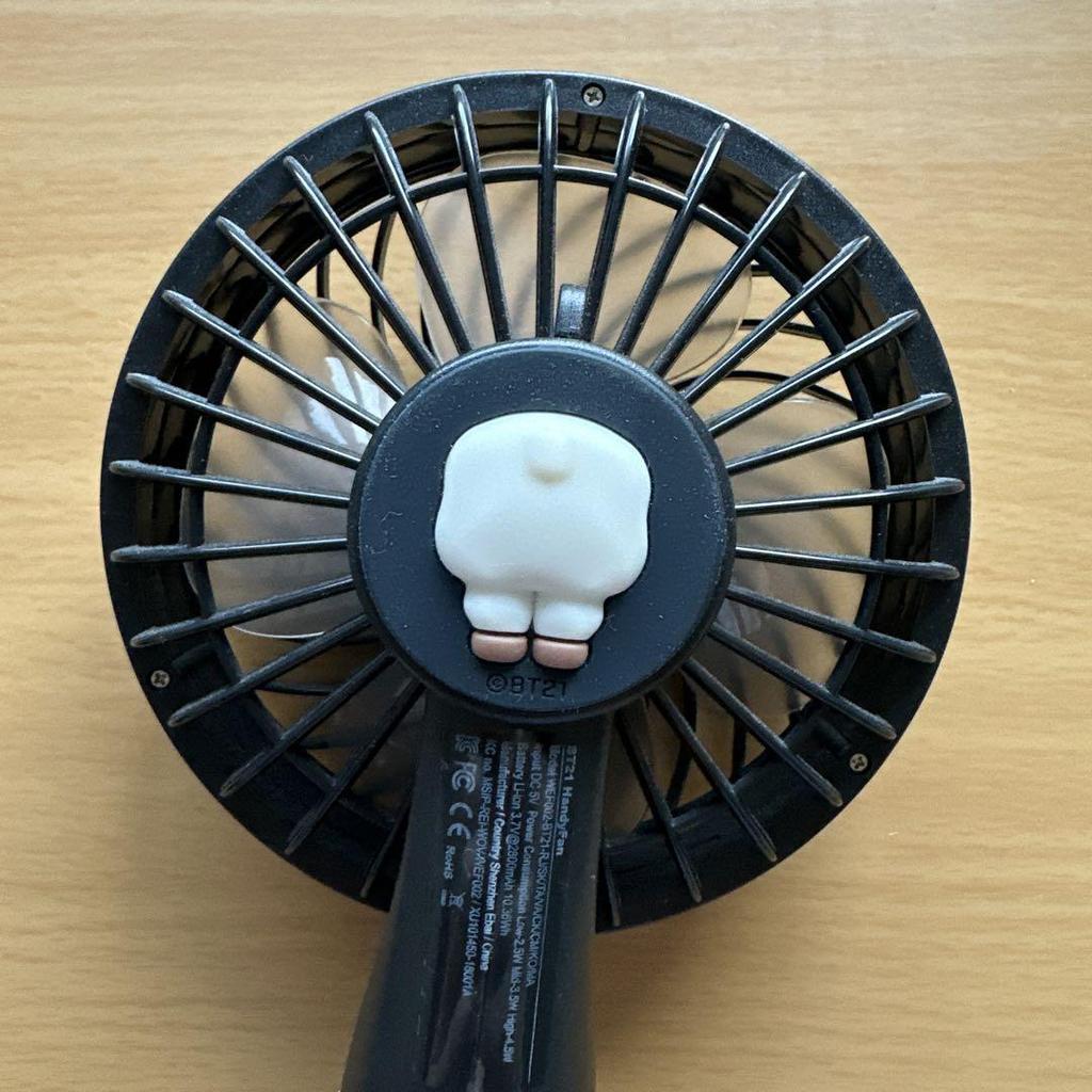[USED] BTS Jin BT21 RJ Bundy Fan Handheld Fan