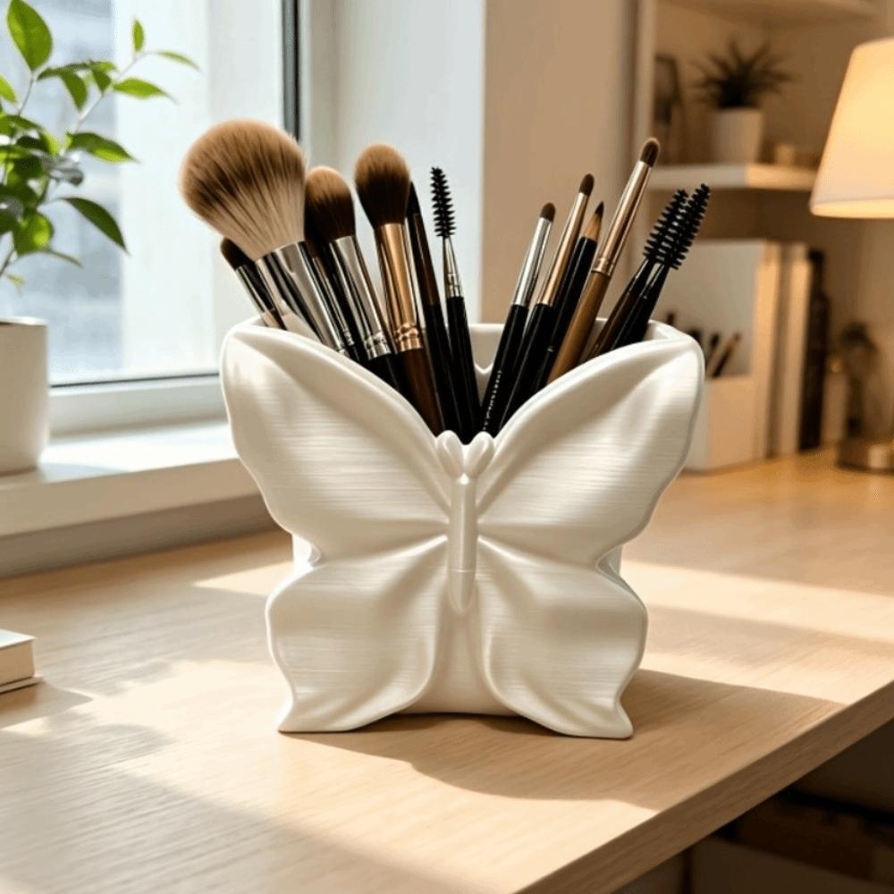 Multi-function Makeup Brush Storage Box Creative Butterfly Pen Holder Office