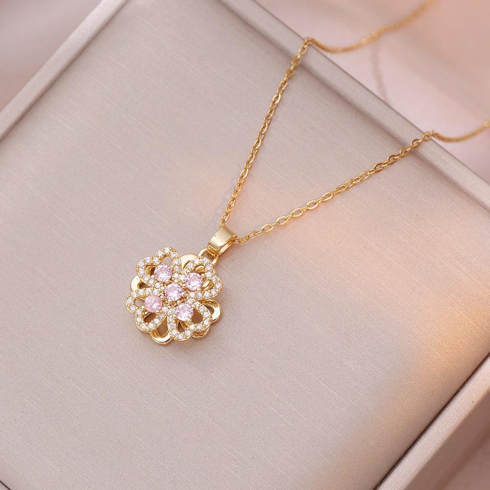 Custom Gold Plated Evil Eye Zircon Pendant Stainless Steel Women High Quality Fashion Jewelry Necklace Factory Direct X3164 золотой