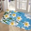 1PC Flower Pattern Kitchen Rugs Non-Slip Home Door Mats Pop Design Bathroom Rug Bath Mat Carpet for Home Sink Laundry Decor