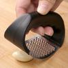 Garlic Crusher Labor-saving Sharp Blade Stainless Steel Multi-function Handheld Garlic Ginger Grinding Slicer Daily Use