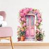 Creative Flower Door Bedroom Living Room Kitchen Bathroom Window Decoration Stickers