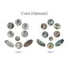 9pcs Saxophone Buttons Shell Material Set of 9pcs Sax Key Buttons for Alto Saxophone