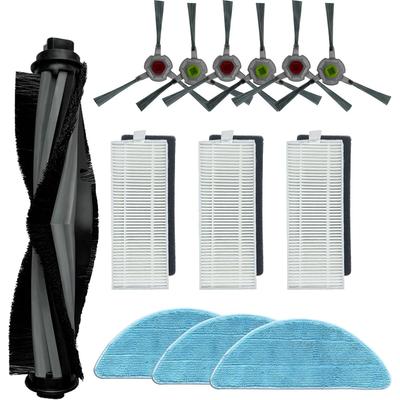 Replacement Parts Fit for Ecovacs Yeedi K650 Robotic Vacuum Cleaner Accessories, 3 Pairs Side Brush 1 Main Brush 3 Filter 3 Mop Cloth Pad