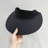 Womens UV Protection Sun Visor Hat With Extra Large Brim Adjustable Breathable Polyester For Outdoor Cycling Beach