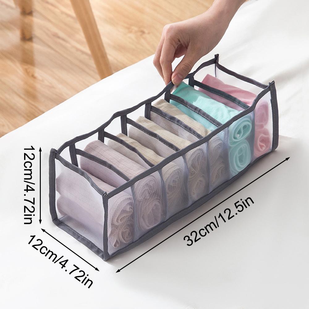 7-layer Underwear, Bra and Sock Storage and Organization Box, Mesh Storage Box, Drawer-type Wardrobe Storage Box