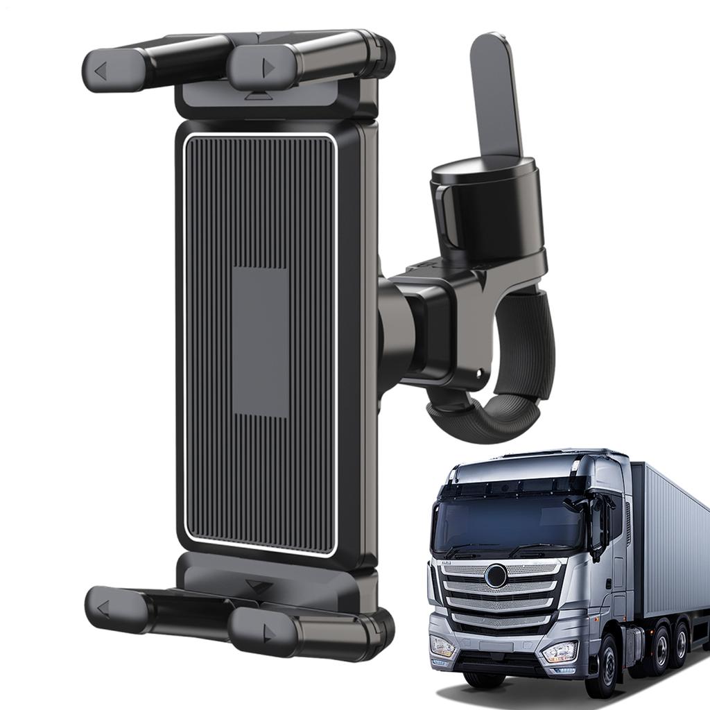 Robuste LKW-Handyhalterung, vibrationsfest, mit Superklemme, sichere Halterung für Bagger, Gabelstapler, Armaturenbrett, Anti-Shake